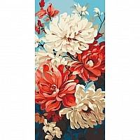 Paint by numbers "Dahlias" 13070-AC 40x80 cm