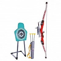 Game Set Bow with Target 801D Quiver, 3 Arrows on Suction Cups