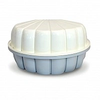 Children's sandbox-pool "Shell" 01236/09 white-gray, with a lid