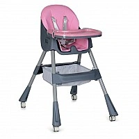Високе крісло M 5722 Lilac вагою до 20 кг, складане, 5-точкове, еко-шкіряне