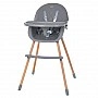 High chair LUMI ME 1111 Gray eco-leather