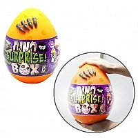 Creative Creativity Kit in Dino Surprise Box Egg DSB-01-01U, 15 items for creativity Orange