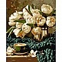 Painting by numbers "Bouquet of flowers with coffee" LW30980-01, 40x50 cm