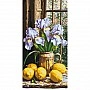 Painting by the numbers "Bouquet of irises with lemons" LW5117, 40x80 cm