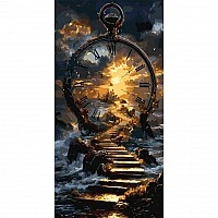 Painting by numbers "The Way into the Sunset" LW5187, 40x80 cm