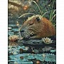 Diamond mosaic "Sleeping capybara" FZ3040-32, 30x40 cm