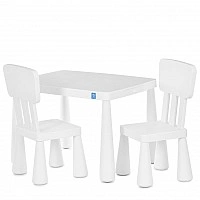 Children's table M 6176-1 tabletop 76.5x54.5 cm, 2 chairs