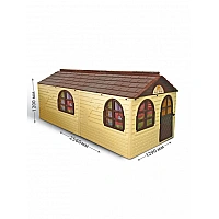 Plastic Children's Play House with curtains 02550/22