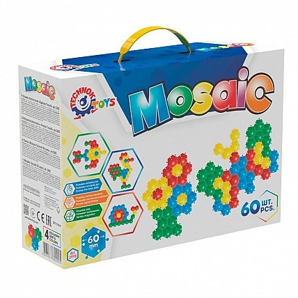 Mosaic puzzle toy "Bee TechnoK", art. 2995TXK, 60 chips