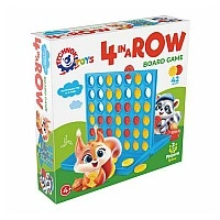 Four in a Row Board Game 9734TXK 42 Chips, 2 Players