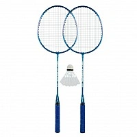 Badminton set BD23556(Blue) 2 rackets, shuttlecock, case