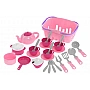 7181TXK Kitchen Utensils Game Set with Basket