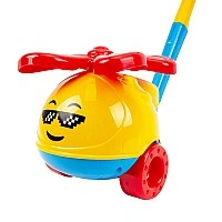 Children's Wheelchair Toy Helicopter 9437TXK Mesh Yellow