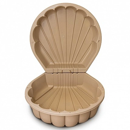 Дитяча пісочниця-басейн "Shell" 01236/02eco beige, з кришкою