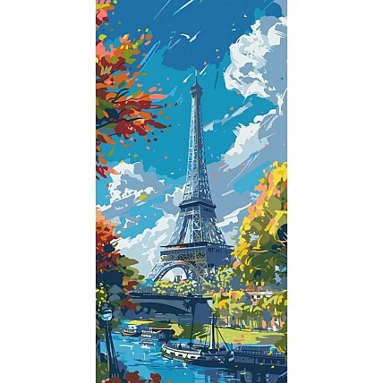 Painting by numbers "Eiffel Tower" 11571-AC 40x80 cm