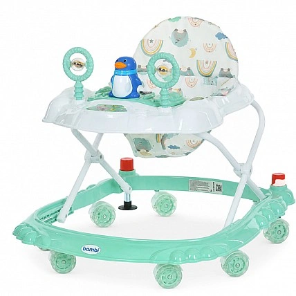 Baby Walker M 3168-1 (бірюзовий) Музика та світлові ефекти, з пробкою