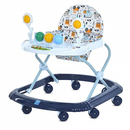 Baby Walker M 5033-1 (синій) з музикою, колеса 8 штук
