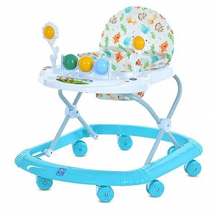 Дитячі Ходунки M 5033-1 (Turquoise) з музикою, колеса 8 шт