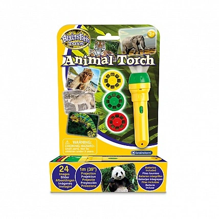 Flashlight projector "In the animal world" Brainstorm E2012, 3 discs, 24 pictures