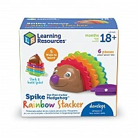 Learning Resources LER9105 Colorful Hedgehog Educational Game Set, 6 Pieces