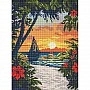 Diamond mosaic "The Beauty of the Tropics" AMO8295, 30x40 cm