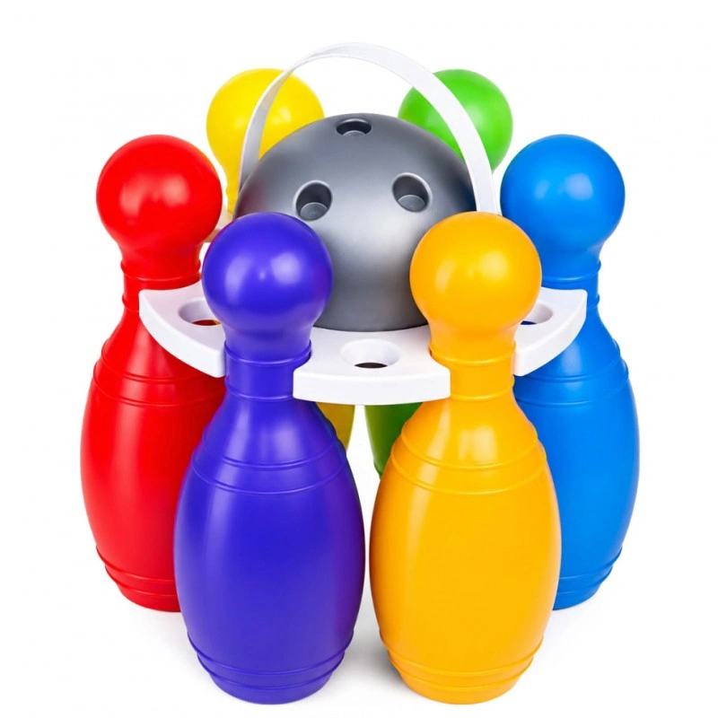 Дитячий набір «Skittles Large No2» 0282BMS — 6 великих кольорових кеглів і кулька
