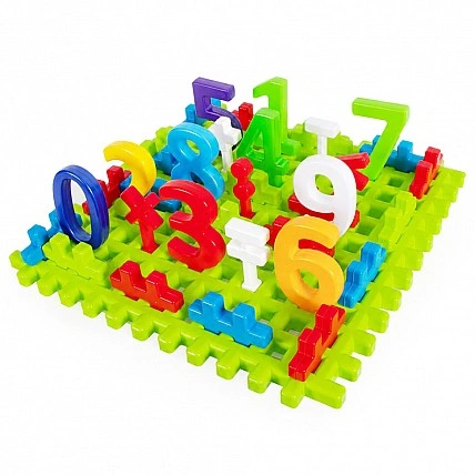 Educational set "Mathematics No1" 114/19BMS (Green) platform 37x37 cm