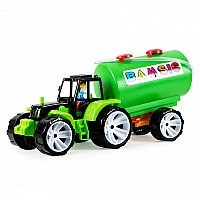 Дитяча іграшка "Трактор BAMS із причепом-цистерною" 007/13BMS(Green) 51х18х24 см