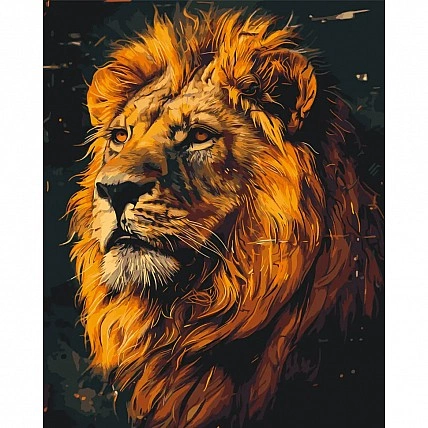 Paint by Numbers "Lion" LW2230, 40x50 cm