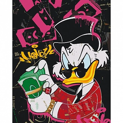 Paint by Numbers "Scrooge McDuck" LW30050, 40x50 cm