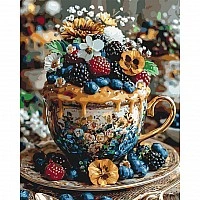 "Berry Harmony" Paint-by-Numbers Kit LW3038-01, 40 x 50 cm