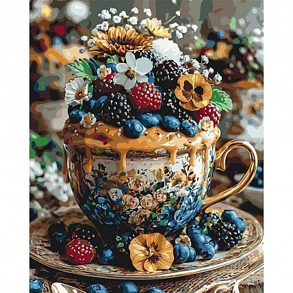 "Berry Harmony" Paint-by-Numbers Kit LW3038-01, 40 x 50 cm