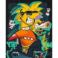 Painting by numbers "Beaver Punks (Cool Beavers)" LW3092, 40x50 cm
