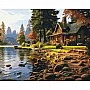 Painting by numbers "House in the forest" LW31250, 40x50 cm