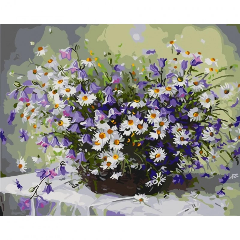 Картина за номерами «Букет ромашок» LW31500, 40x50 см