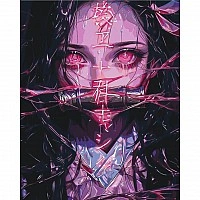 Painting by numbers "Nezuko Kamado (Demon-Cutting Blade)" LW31519, 40x50 cm