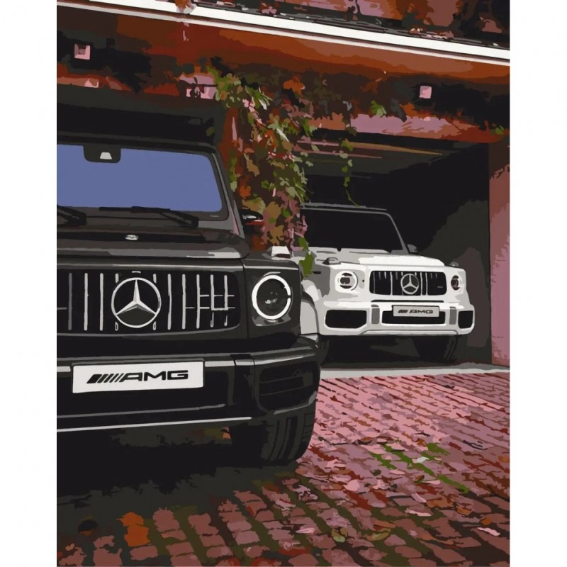 Живопис за номерами «Gelendvagens AMG» LW32060, 40x50 см