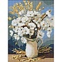 Diamond mosaic "White Poppies and Wheat" ©art_selena_ua AMO20053, 30x40 cm