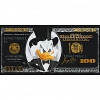 Paint by numbers "Scrooge McDuck. Black Dollar" LW3287 with metallic paints 40x80 cm