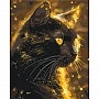 Paint by numbers "Black Cat" LW3301 with metallic paints, 40x50 cm