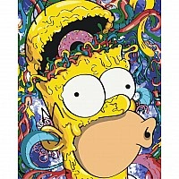 Paint by numbers "The Simpsons. Homer" LW3317, 40x50 cm