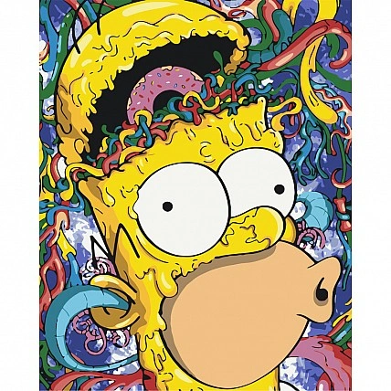 Paint by numbers "The Simpsons. Homer" LW3317, 40x50 cm