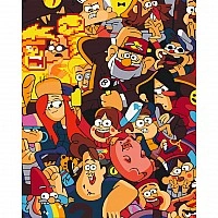 Paint by numbers "Gravity Falls" pbn-a LW3319, 40x50 cm