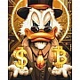 Scrooge McDuck Paint by Numbers LW3320 with metallic paints, 40x50 cm