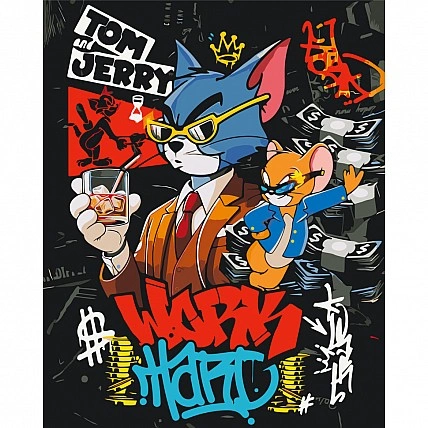 Paint by Numbers "Tom and Jerry" LW3459, 40x50 cm