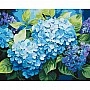 Картина за номерами «Блакитна гортензія» LW3489, 40×50 см