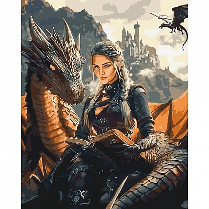 Paint by Numbers "Fourth Wing. Chosen by Dragon" LW3522, 40x50 cm