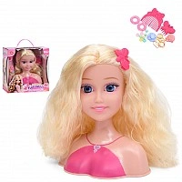 Hair Styling Mannequin Doll B229-E, comb, hair clips, hair ties