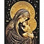 Diamond mosaic "Blessed Virgin Mary" OD3433, 40x50 cm