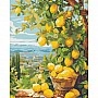 Diamond mosaic "Lemon tree" OD3490, 40x50 cm